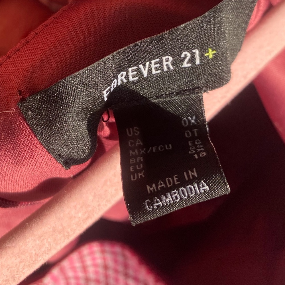 Forever 21 Rose Plaid Midi Dress - Picture 4 of 6